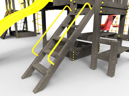 Детская площадка Пикник "Блэк" Кракен с винтовой трубой