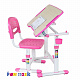 Комплект парта и стул-трансформеры FunDesk Piccolino II Pink (розовый)