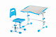 Комплект парта и стул-трансформеры FunDesk Vivo ll Blue (голубой)