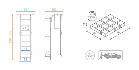 Комплекс «Шведская стенка ROMANA Next Muar»