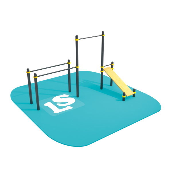 картинка Спортивный комплекс турник, брусья, скамья для пресса ВоркАут ЛС42 от магазина Лазалка