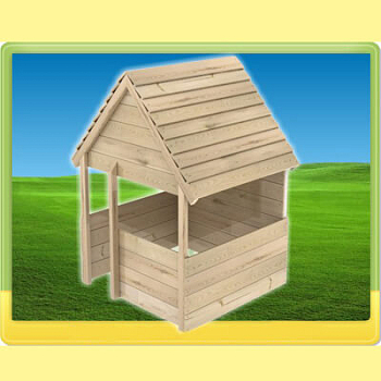 картинка Игровой домик "Волшебство" с деревянной крышей от магазина БэбиСпорт