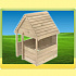 Игровой домик "Волшебство" с деревянной крышей