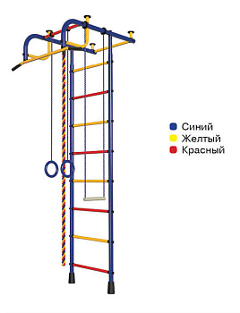 Детский спортивный комплекс ДСК   "Пионер-1" (усиленый) 2,9-3,4м. (синий-радуга)