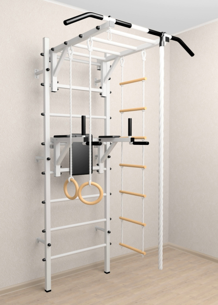 Шведская стенка Sv Sport 523 (Турник рукоход/Брусья/Канат/Кольца/Лестница)