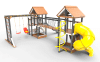 Детская площадка Пикник "Ультра А " Кракен с винтовой трубой