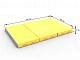 картинка Мат кожзам LittleSport (100х150х10см) складной в 3 сложения серый\желтый от магазина Лазалка