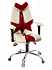 Кресло детское КS Fly красно-белое