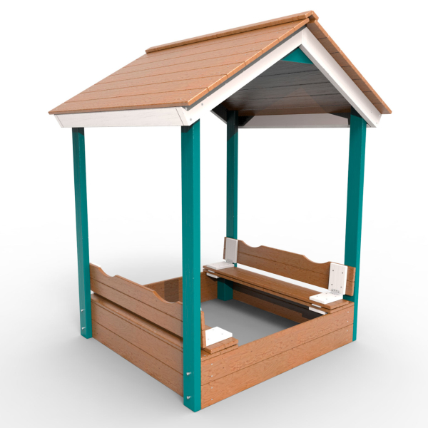 Детская деревянная песочница с крышей "Лэйк"