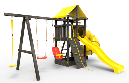 Детская площадка Пикник "Блэк" с винтовой трубой