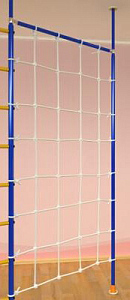 Сеть для лазания со стойкой