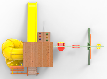 Детская площадка Пикник "Вега Д" с винтовой трубой