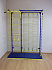 Детский спортивный комплекс ДСК "Пионер-С4Л" с комбинированной лестницей (пристеночный) сине-желтый