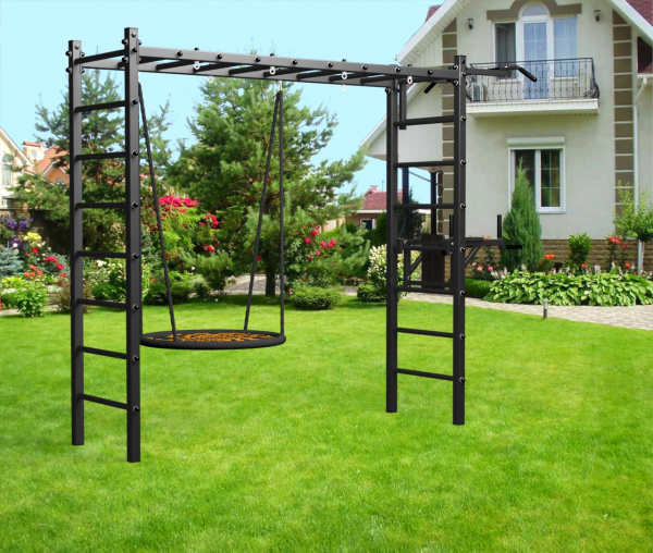 картинка Уличная шведская стенка Sv Sport рукоход У523.2 (Турник/Брусья/Гнездо 115см) от магазина Лазалка