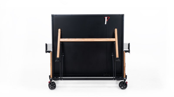 картинка Теннисный стол складной для помещений "RASSON PREMIUM T01 Indoor" (274 х 152,5 х 76 см, натуральный дуб) с сеткой от магазина Лазалка