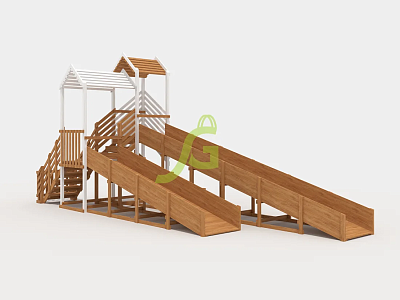 Зимняя горка "IgraGrad Snow Fox", скат 8+5 м мод.1