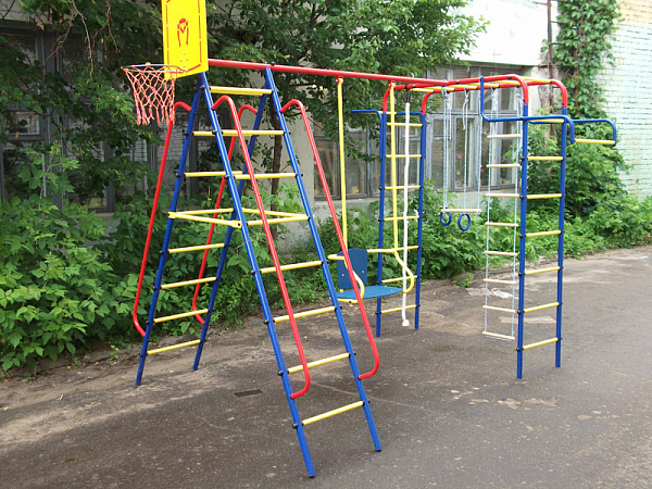 картинка Детский спортивный комплекс для дачи Пионер "Дачный" (ТК2) от магазина Лазалка
