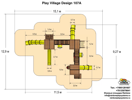 Рейнбоу 107A (Play Village 107A)