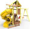 картинка Детская игровая площадка Пикник  "Элит" с винтовой трубой (желтый) от магазина Лазалка