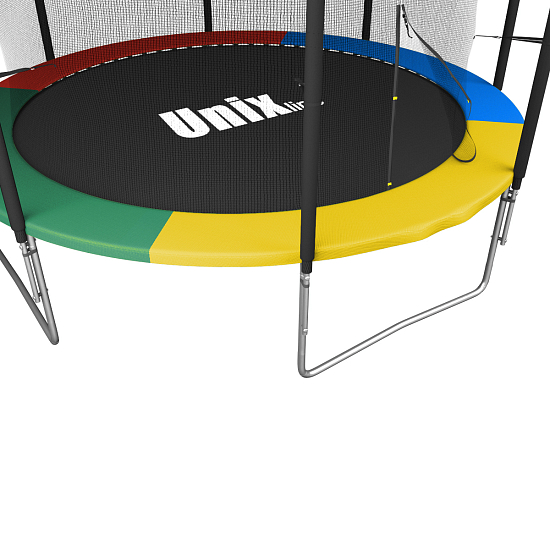 Батут с сеткой UNIX line Simple 12 ft (370 см) Color (Внутренняя сеть)