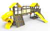 Детская площадка Пикник "Блэк" Кракен с винтовой трубой