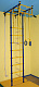 картинка Детский спортивный комплекс ДСК "Лидер-А" Т-образный (Синий/Жёлтый, до 3,2 м., Широкий хват, ПВХ, ПВХ) от магазина БэбиСпорт