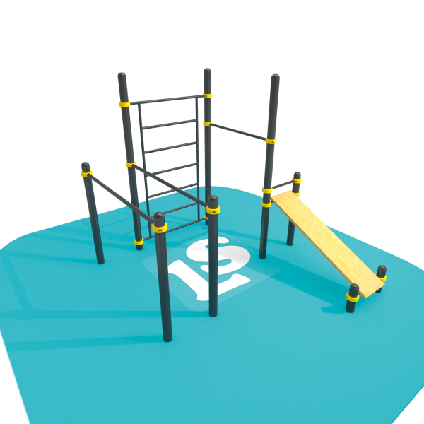 картинка Спортивный комплекс турник, брусья, скамья для пресса, шведская стенка ВоркАут ЛС49 от магазина Лазалка